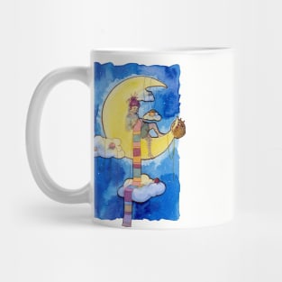 Knitting on the moon Mug